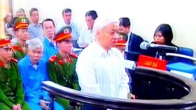 Nguyễn Đức Kiên tại phiên tòa xét xử phúc thẩm tháng 11-2014. Ảnh: T.L