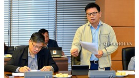 Ủy viên Thường trực Ủy ban Quốc phòng – An ninh Nguyễn Thanh Hồng phát biểu tại hội nghị. Ảnh: Cổng thông tin điện tử Quốc hội