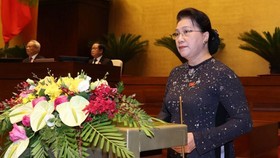 Chủ tịch Quốc hội Nguyễn Thị Kim Ngân phát biểu khai mạc kỳ họp