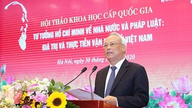 Hội thảo khoa học “Tư tưởng Hồ Chí Minh về Nhà nước và pháp luật: Giá trị và thực tiễn vận dụng ở Việt Nam”