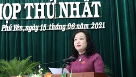 Bà Cao Thị Hòa An - Chủ tịch HĐND tỉnh Phú Yên khóa VIII. Nguồn: TTXVN