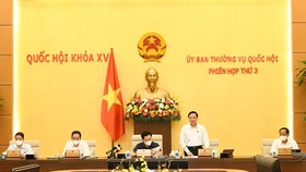 Phó Chủ tịch Quốc hội Nguyễn Khắc Định điều hành phiên họp 