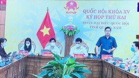 ĐB Phan Thái Bình (Quảng Nam) phát biểu