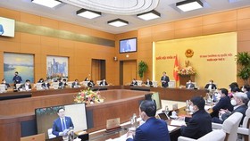 Quang cảnh phiên họp thứ 5 của Ủy ban Thường vụ Quốc hội
