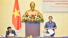 Phó Chủ tịch Quốc hội Trần Quang Phương chủ trì cuộc làm việc 