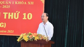 Phó Bí thư Thành ủy TPHCM Nguyễn Hồ Hải phát biểu chỉ đạo hội nghị