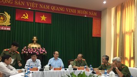 Công an TPHCM họp báo về vụ nổ trước trụ sở Công an phường 12, quận Tân Bình