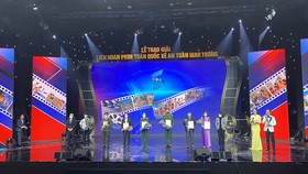 Lễ trao giải Liên hoan phim toàn quốc về an toàn giao thông năm 2021 diễn ra tối 27-2 tại Hà Nội