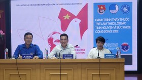 Họp báo công bố chương trình Hành trình Thầy thuốc trẻ làm theo lời Bác năm 2022 vừa diễn ra chiều 10-5 tại Hà Nội