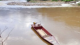 Chiếc thuyền trong vụ tai nạn đường thủy tại huyện Si Ma Cai
