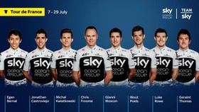 Đội hình đội đua Sky tham gia Tour de France năm nay