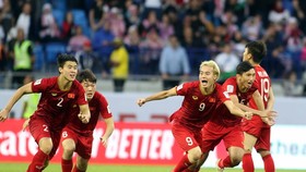 Niềm vui chiến thắng của tuyển Việt Nam