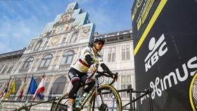 Peter Sagan ở buổi ra mắt Tour of Flanders 2019