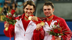 Federer và Wawrinka giành HCV đôi nam ở Olympic 2008