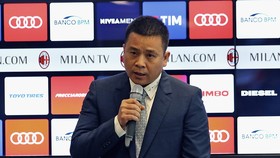 Nhà đầu tư Yonghong Li tiếp quản AC Milan. Ảnh ANSA