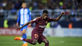 Ousmane Dembele tỏa sáng trong trận thắng Malaga. Ảnh: Getty Images.