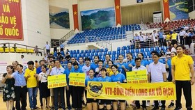 VTV Bình Điền Long An là nhà vô địch cúp Hoa Lư-Bình Điền 2022. Ảnh: I.T