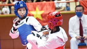 Trương Thị Kim Tuyền thi đấu không hiệu quả tại giải vô địch châu Á 2022. Ảnh: D.P