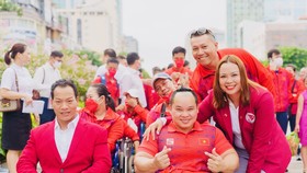 VĐV thể thao người khuyết tật Việt Nam quyết tâm với ASEAN Para Games 11-2022. Ảnh: NGUYỄN HẢI