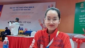 Võ Thị Kim Phụng tham gia cùng đội cờ Việt Nam tại Olympiad 2022. Ảnh: K.PHỤNG