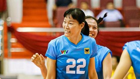 HLV Ngọc Hoa vừa thi đấu giải vô địch quốc gia 2022 bây giờ sẽ là HLV trưởng đội nữ trẻ VTV Bình Điền Long An dự giải tại Đắk Lắk. Ảnh: T.THẢO