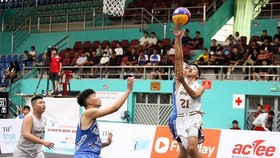 Cầu thủ U16 đã thi đấu trong các trận cầu sôi động của 3x3 vào lúc này. Ảnh: VBF