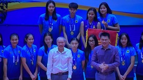 Đội nữ VTV Bình Điền Long An đã đoạt ngôi vô địch giải trẻ năm nay. Ảnh: MINH CHIẾN
