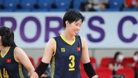 Trần Thị Thanh Thúy đang chơi hiệu quả tại cúp bóng chuyền nữ châu Á 2022. Ảnh: AVC