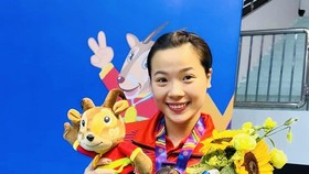 VĐV Nguyễn Thùy Linh đang là một trong những tay vợt thi đấu tiến bộ nhất thời gian qua và tự bản thân cô đang nỗ lực từng ngày. Ảnh: T.LINH