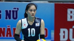 Cây chuyền 2 Linh Chi trở lại thi đấu tại cúp bóng chuyền Quân đội mở rộng 2022. Ảnh: T.THẢO