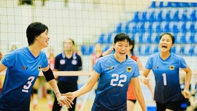 Ngọc Hoa (22) đã giải nghệ nhưng cô bất ngờ trở lại thi đấu giải vô địch quốc gia 2022 và chơi xuất sắc. Ảnh: T.THẢO