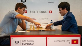 Giải Biel (Thụy Sĩ) trong tháng 7 là giải gần nhất Lê Quang Liêm thi đấu cờ tiêu chuẩn. Ảnh: BCF