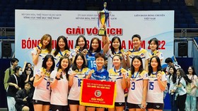 Đội nữ trẻ U23 Ngân hàng Công thương đã lên ngôi vô địch giải đấu. Ảnh: K.HUỆ
