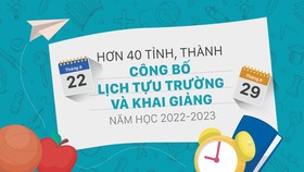 Hơn 40 tỉnh, thành công bố lịch tựu trường và khai giảng năm học 2022-2023