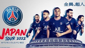 Poster giới thiệu tour du đấu Nhật Bản của PSG