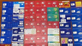 Police seize many junk sim cards to prevent fraud, gambling