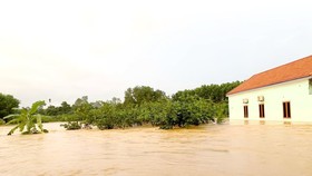Heavy rain created flood in Nam Hoa Commune of Dong Hy District in Thai Nguyen Province
