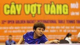 Tay vợt Mai Hoàng Mỹ Trang tại giải Câ vợt vàng năm nay