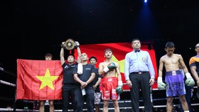 Lê Hữu Toàn bảo vệ thành công đai WBA châu Á tại Thái  Lan. Ảnh: Nhật Anh