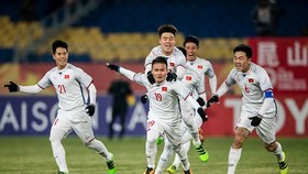 Quang Hải cùng đội U23 Việt Nam đã làm nên kỳ tích tại VCK U23 châu Á 2018. Ảnh: Anh Khoa