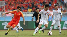 Tiến Linh từng làm chao đảo hàng thủ U22 Trung Quốc trong chiến thắng 2-0 của U22 Việt Nam cách đây hai năm. Ảnh: Đoàn Nhật