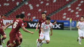Đức Chinh trong trận bán kết lượt về gặp Thái Lan