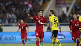 Niềm vui của Tiến Linh sau bàn gỡ hòa 1-1