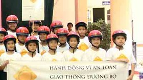 Campaign instills wearing of helmets compulsory for children