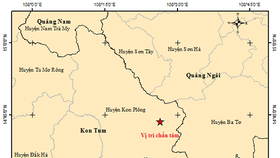 Một ngày xảy ra 5 trận động đất ở Kon Tum