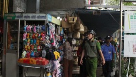 Các đơn vị tăng cường kiểm tra tại khu vực chợ trên địa bàn quận Hải Châu, TP Đà Nẵng