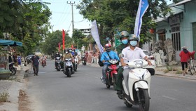 Tiếng loa tuyên truyền ở các ngõ, hẻm trên địa bàn quận Ngũ Hành Sơn (TP Đà Nẵng)
