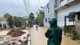 Huyện Hòa Vang ngập lụt cục bộ ở nhiều nơi