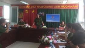 Thượng tá Huỳnh Quang Tâm, Trưởng Phòng PC07 gặp gỡ báo chí
