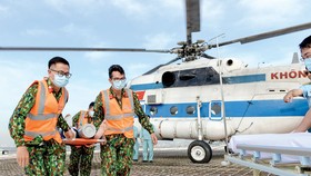 Diễn tập cấp cứu bằng đường hàng không tại Bệnh viện Quân y 175